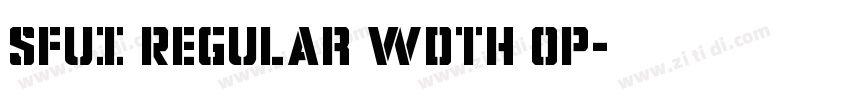 SFUI Regular wdth op字体转换